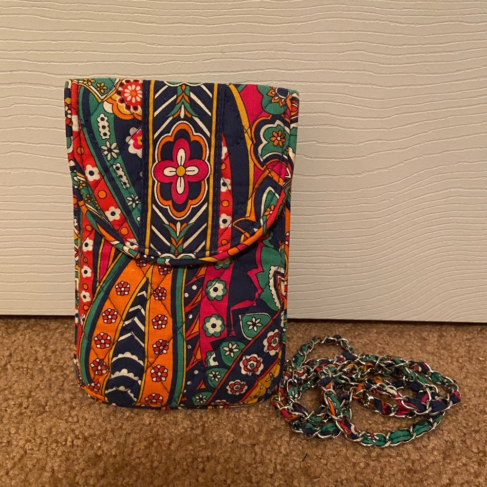 Vera Bradley Cell Phone Chain Crossbody Bag